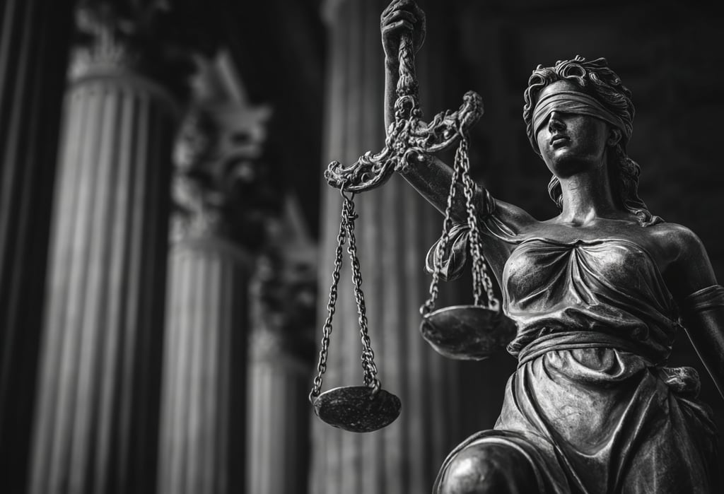 Lady Justice statue representing law and justice