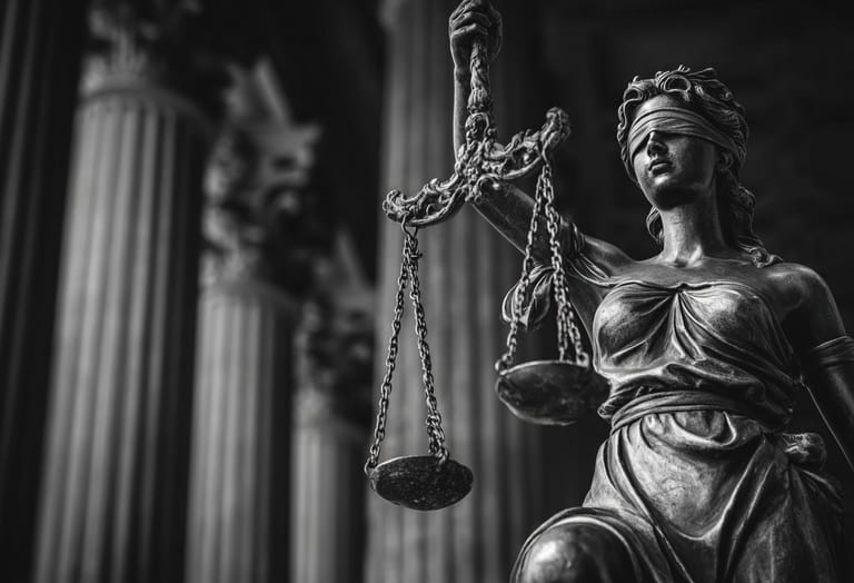 Lady Justice statue representing law and justice
